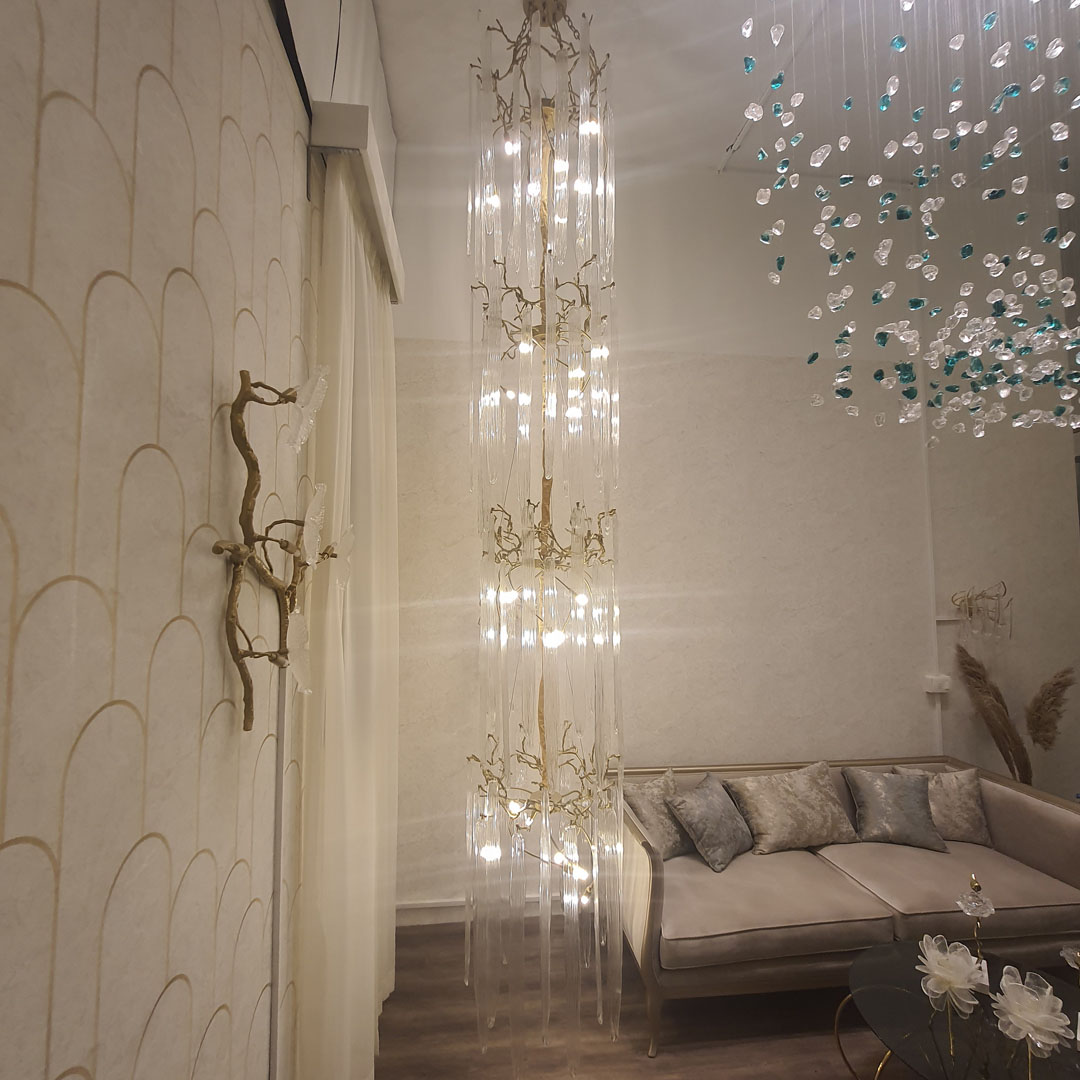 60 copy Italian model vertical ice chandelier - Image 1